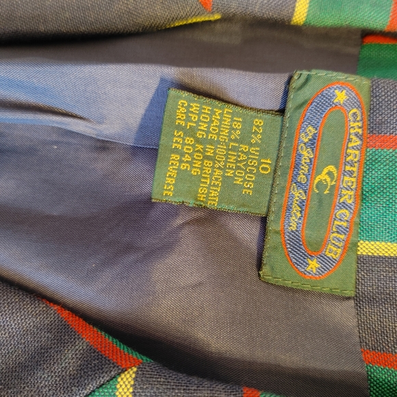 Fun, vintage, and cute striped short suit Charter Club 10 - Picture 9 of 13